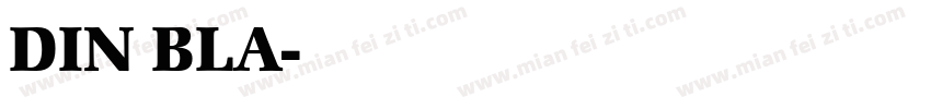 DIN BLA字体转换